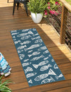 Seaside Haven Rugs Collection Area Rug -  Oceanview Runner Blue  lifestyle 20