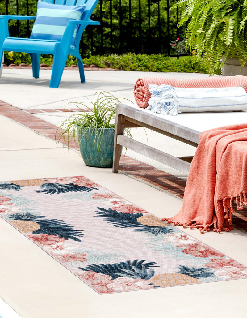 Seaside Blooms Collection Area Rug - Haven Runner Pink  lifestyle 40