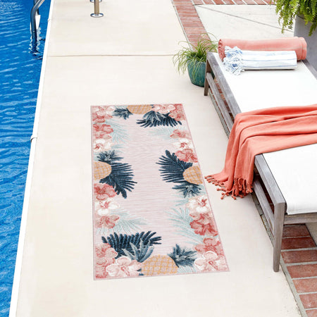 Seaside Blooms Collection Area Rug - Haven