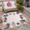 Seaside Blooms Collection Area Rug - Haven Square Pink  lifestyle 52