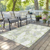 Seaside Blooms Collection Area Rug -  Serene Rectangle Green  lifestyle 67