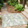 Seaside Blooms Collection Area Rug -  Serene Square Green  lifestyle 115