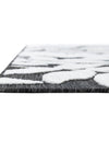 Seaside Blooms Collection Area Rug -  Serene Rectangle Black  lifestyle 23