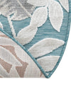 Seaside Blooms Collection Area Rug -  Serene Round Light Blue  lifestyle 109