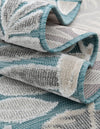 Seaside Blooms Collection Area Rug -  Serene Rectangle Light Blue  lifestyle 55