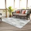 Seaside Blooms Collection Area Rug -  Serene Rectangle Gray  lifestyle 71