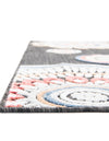 Seaside Blooms Collection Area Rug -  Eden Rectangle Black  lifestyle 18