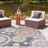 Seaside Blooms Collection Area Rug -  Eden Square Black  lifestyle 115