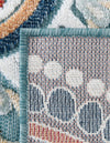 Seaside Blooms Collection Area Rug -  Eden Rectangle Light Blue  lifestyle 27