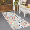 Seaside Blooms Collection Area Rug -  Eden Runner Gray  lifestyle 102