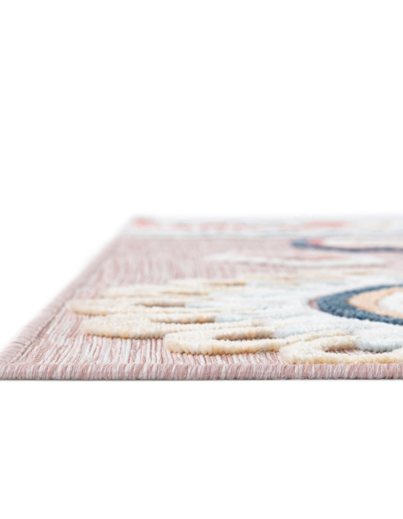 Seaside Blooms Collection Area Rug -  Eden Rectangle Pink  lifestyle 21