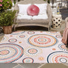 Seaside Blooms Collection Area Rug -  Eden Square Pink  lifestyle 106