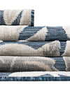 Seaside Blooms Collection Area Rug -  Serene Rectangle Navy Blue  lifestyle 59