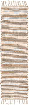 Coastal Boho Jute Collection Area Rug - Capri Table Runner Natural  lifestyle 45