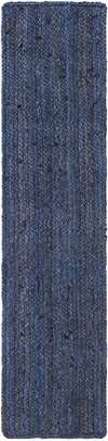 Woven Seaside Jute Collection Area Rug - Savannah (Navy Blue) Table Runner Navy Blue  lifestyle 27