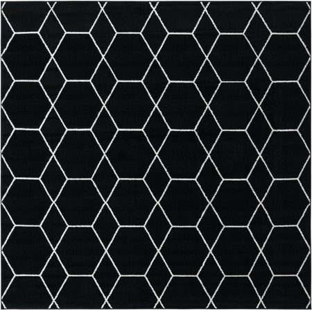 Trellis Mosaic Collection Area Rug - Arborville (Black)