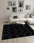 Trellis Mosaic Collection Area Rug - Arborville (Black)