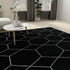 Trellis Mosaic Collection Area Rug - Arborville (Black)