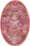 Caribbean Breeze Collection Area Rug -  Lucia Oval Pink  lifestyle 33