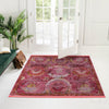 Caribbean Breeze Collection Area Rug -  Lucia Square Pink  lifestyle 148