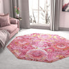 Caribbean Breeze Collection Area Rug -  Lucia Octagon Pink  lifestyle 150