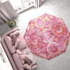 Caribbean Breeze Collection Area Rug -  Lucia Octagon Pink  lifestyle 155