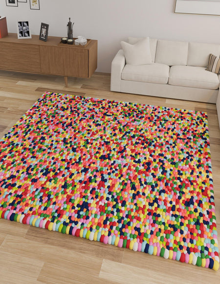 Woolen Sphere Collection Area Rug - Sphereville (Multi)