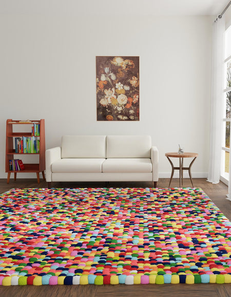 Woolen Sphere Collection Area Rug - Sphereville (Multi)