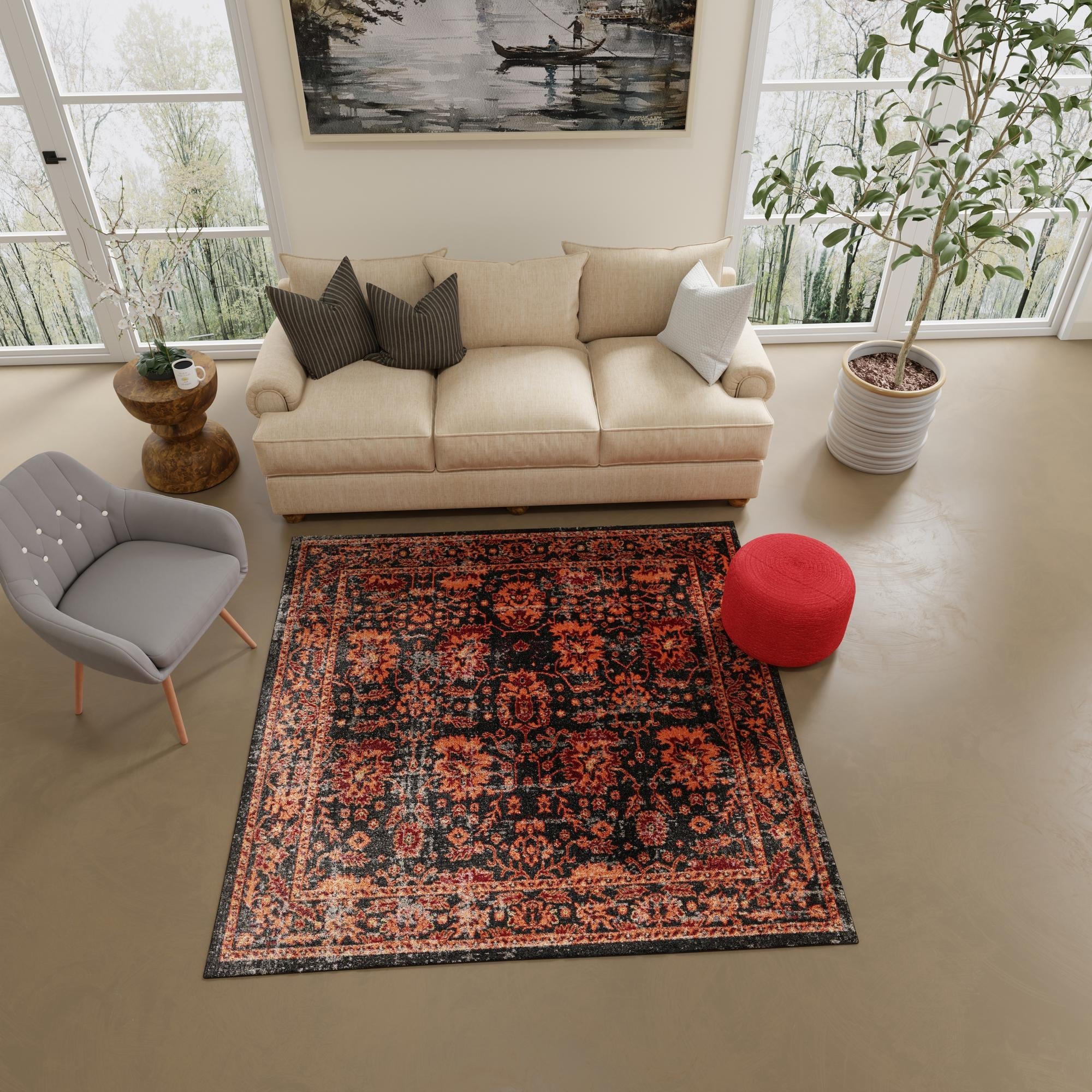 Geneva Terrace Collection Area Rug -  Lausanne