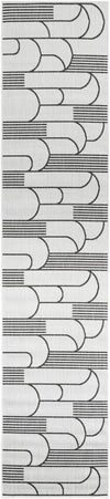 Urban Terrace Collection Area Rug -  Greenwich Runner White and Black Main