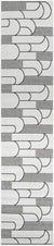 Urban Terrace Collection Area Rug -  Greenwich Runner White and Black Main