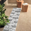 Urban Terrace Collection Area Rug -  Greenwich Runner White and Black  lifestyle 17