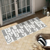 Urban Terrace Collection Area Rug -  Greenwich Runner White and Black  lifestyle 19