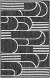 Urban Terrace Collection Area Rug -  Greenwich Rectangle Black and White Main