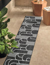 Urban Terrace Collection Area Rug -  Greenwich Runner Black and White  lifestyle 33