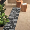 Urban Terrace Collection Area Rug -  Greenwich Runner Black and White  lifestyle 58