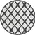 Urban Terrace Collection Area Rug -  Hudson Round Black and White Main