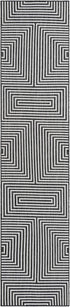 Urban Terrace Collection Area Rug -  Astoria (Black and White)