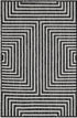 Urban Terrace Collection Area Rug -  Astoria (Black and White)