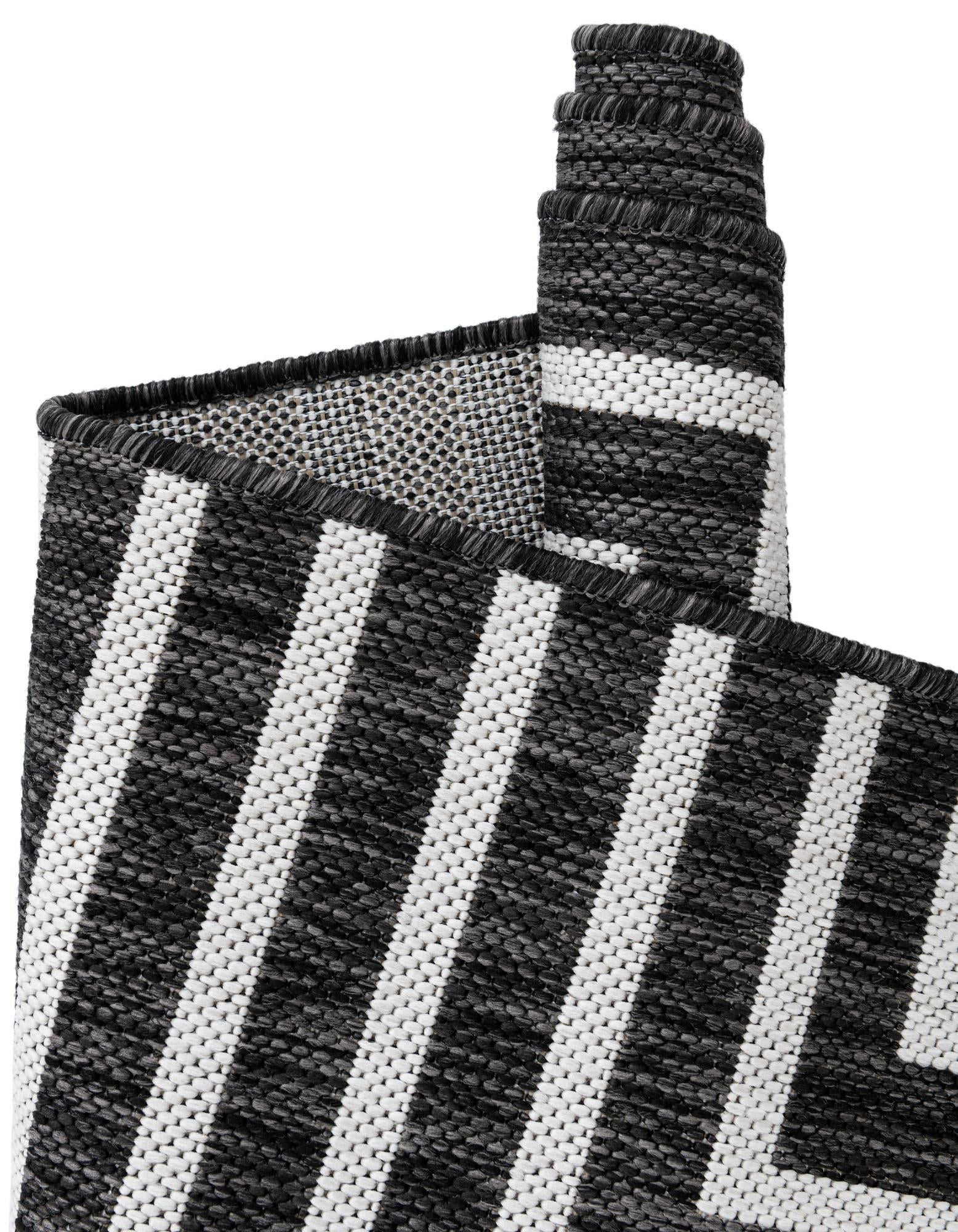 Urban Terrace Collection Area Rug -  Astoria (Black and White)