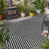 Urban Terrace Collection Area Rug -  Astoria (Black and White)