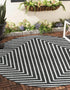 Urban Terrace Collection Area Rug -  Astoria (Black and White)