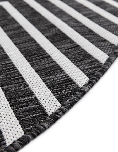 Urban Terrace Collection Area Rug -  Astoria (Black and White)