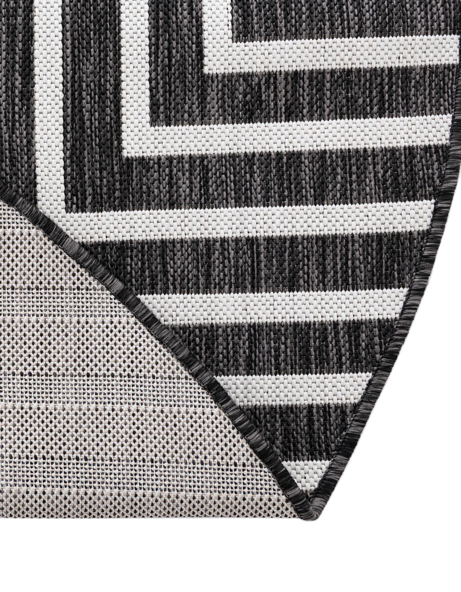 Urban Terrace Collection Area Rug -  Astoria (Black and White)