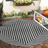 Urban Terrace Collection Area Rug -  Astoria (Black and White)