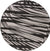 Urban Terrace Collection Area Rug -  Queens Round Black and White Main