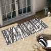 Urban Terrace Collection Area Rug -  Queens Runner Black and White  lifestyle 14