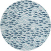 Seaside Haven Rugs Collection Area Rug -  Harbor Round Blue Main