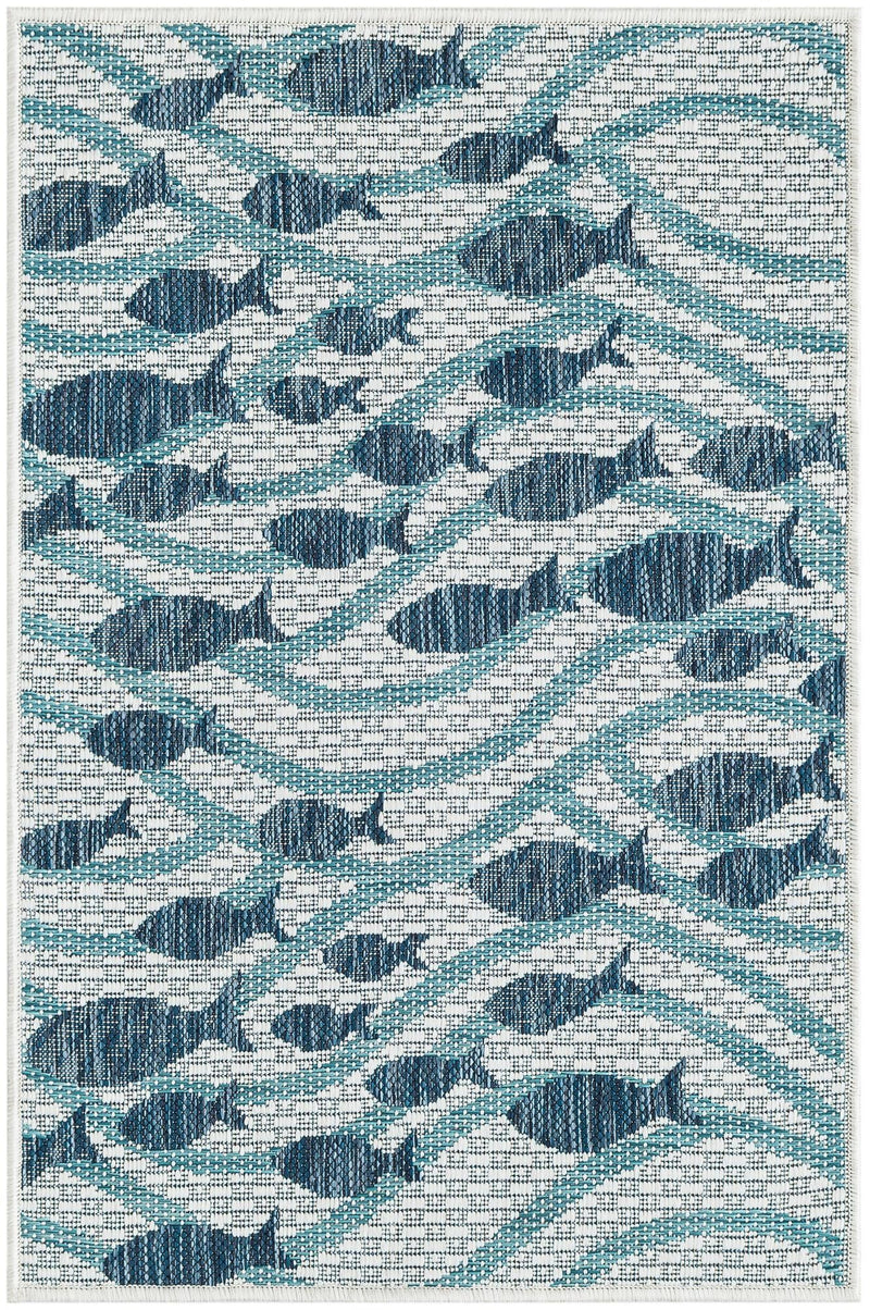 Seaside Haven Rugs Collection Area Rug -  Harbor Rectangle Blue Main