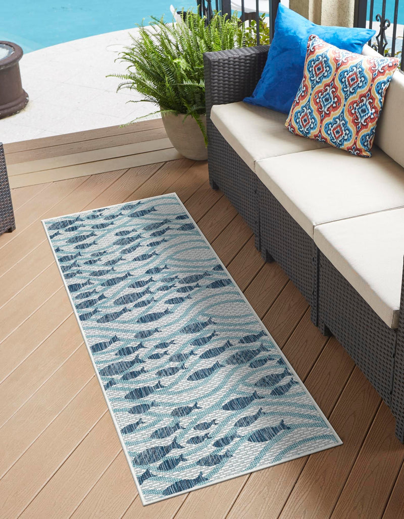 Seaside Haven Rugs Collection Area Rug -  Harbor Runner Blue  lifestyle 0